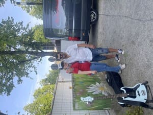 Drummer Nancho mit Laura